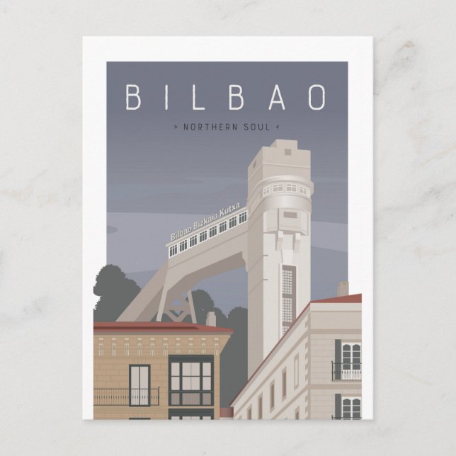 Carte Postale BILBAO ・ Soul du Nord ・ Ascensor de Begoña (Devant)
