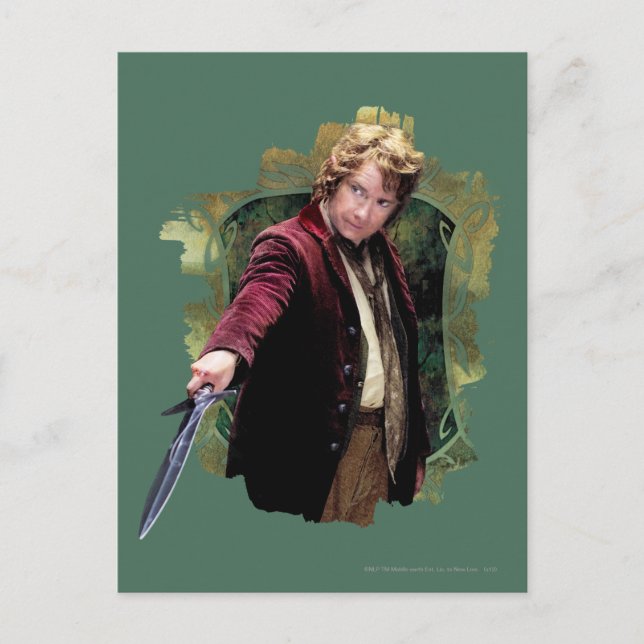 Carte Postale BILBO BAGGINS™ avec épée (Devant)