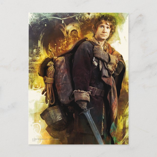 Carte Postale BILBO BAGGINS™ et la société des nains Graphique (Devant)