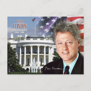 Carte Postale Bill Clinton - 42e président des États-Unis