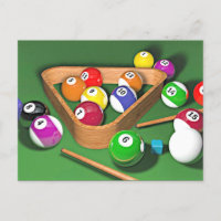 Billard, les accrocher, design coloré,