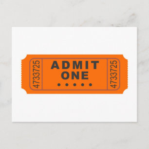 Carte Postale Billet cinéma