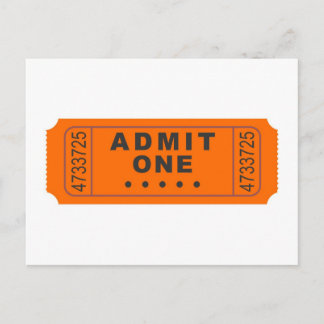 Carte Postale Billet cinéma