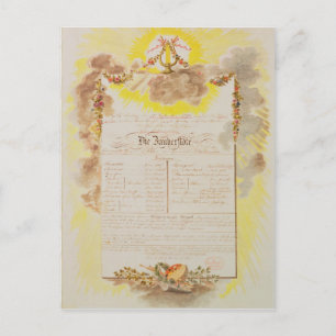 Carte Postale Billet de lecture pour "La Flûte magique"