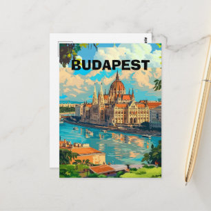 Carte Postale Billet de voyage surprise BUDAPEST numérique, Hong
