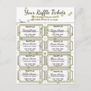 Carte Postale Billets de rousseur Golden Confetti