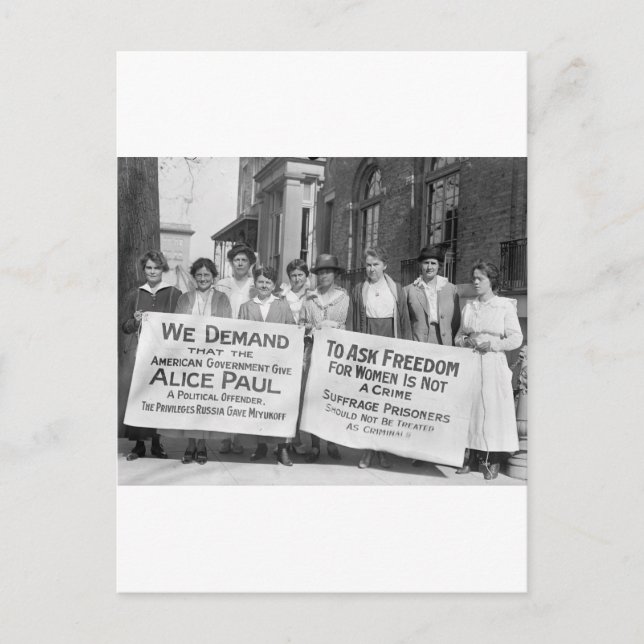 Carte Postale Billets de suffrage pour femmes, 1917 (Devant)