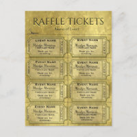 Billets Golden Glam Raffle
