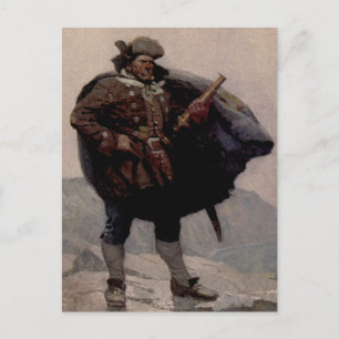 Carte Postale “Billy Bones” Peinture de pirate par NC Wyeth