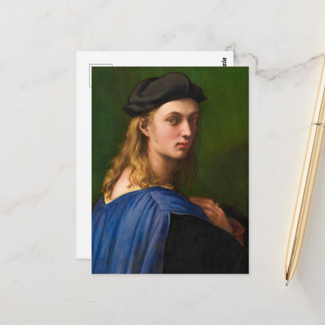 Carte Postale Bindo Altoviti, 1515 par Raphael (Devant/Arrière en situation)