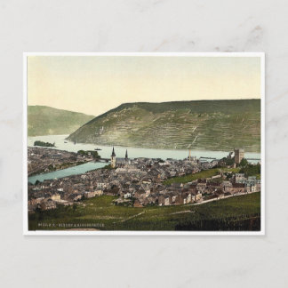 Carte Postale Bingen et le pont, le Rhin, Allemagne rare Pho