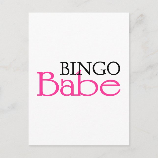 Carte Postale Bingo Babe (Devant)