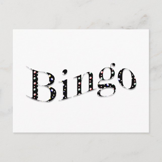 Carte Postale Bingo est votre jeu ! (Devant)