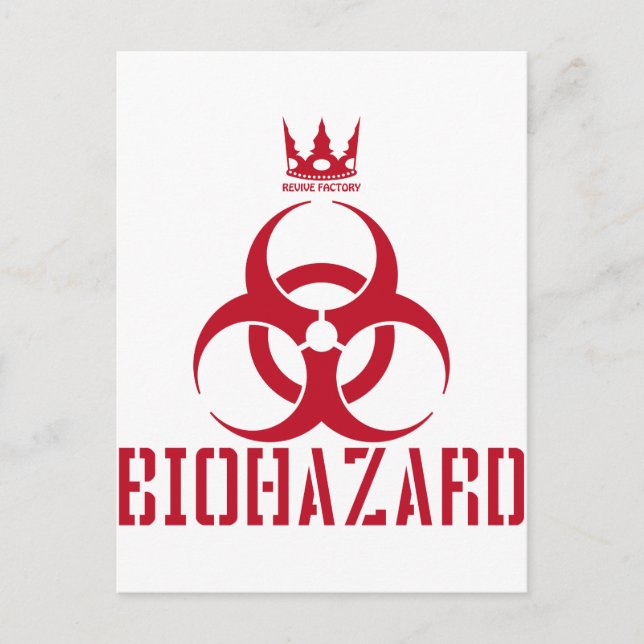 CARTE POSTALE BIOHAZARD(赤) (Devant)