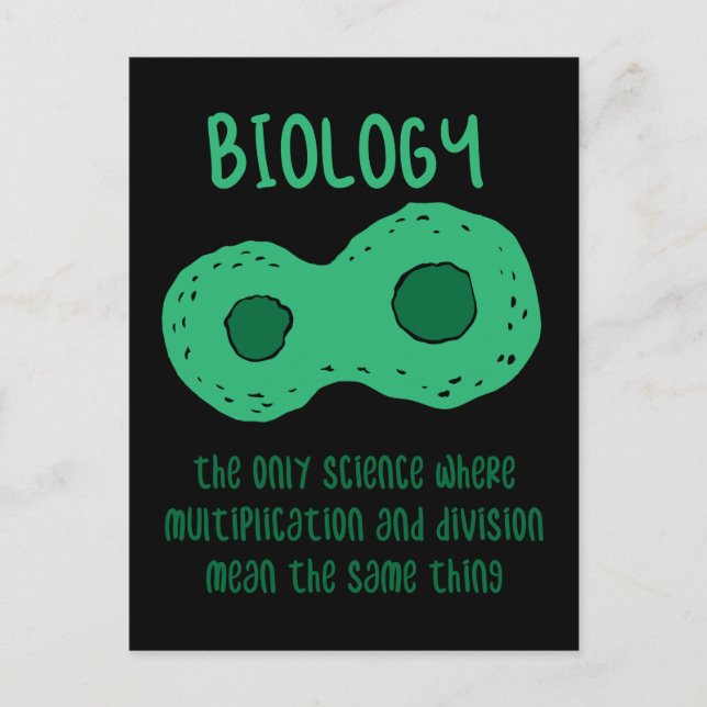 Carte Postale Biologiste (Devant)