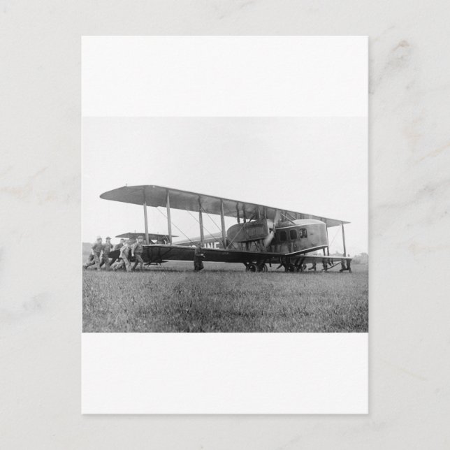 Carte Postale Biplane Airliner, 1919 (Devant)