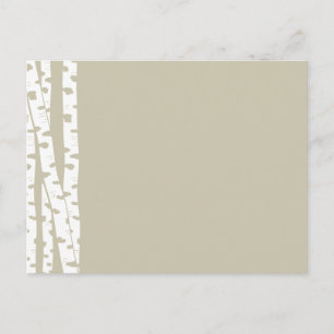Carte Postale Birch Arbres blancs