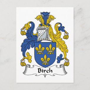Carte Postale Birch Family Crest