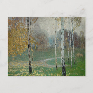 Carte Postale Birch Trees, 1904 (huile sur toile)