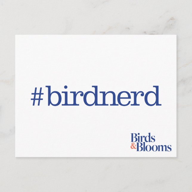 Carte Postale #birdnerd (Devant)
