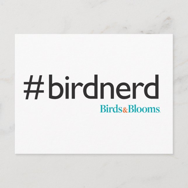 Carte Postale #BirdNerd (Devant)