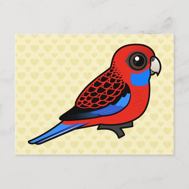 Carte Postale Birdorable Crimson Rosella (Devant)