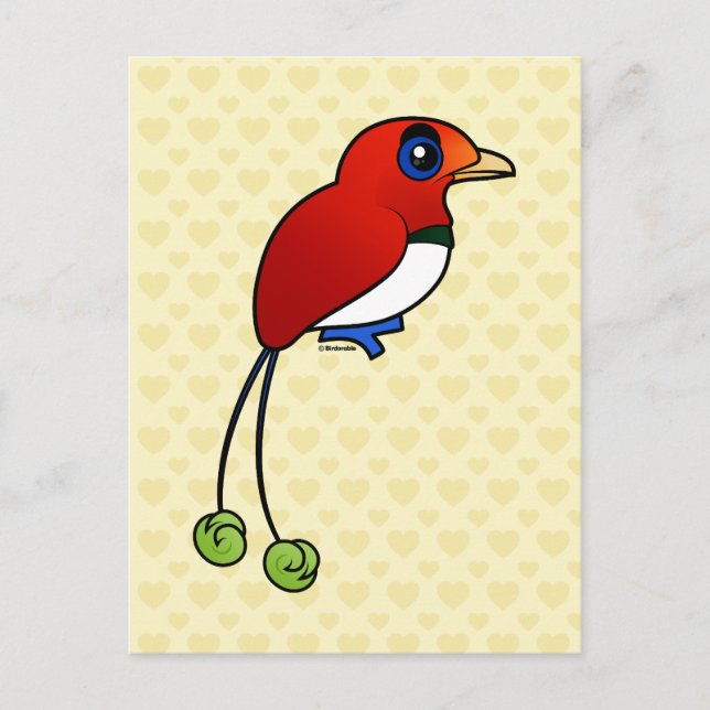 Carte Postale Birdorable King Bird-of-paradise (Devant)