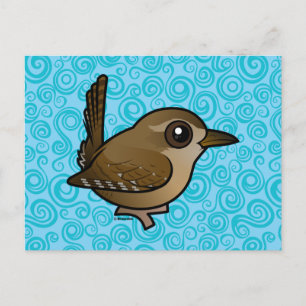 Carte Postale Birdorable Winter Wren