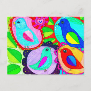 Carte Postale Birds say they Want Freedom!