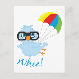 Carte Postale Birdy Parachute