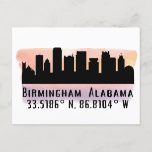 Carte Postale Birmingham AL City Skyline