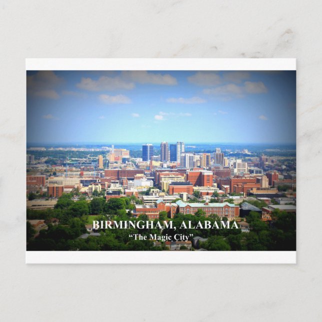 Carte Postale Birmingham, Alabama Skyline (Devant)