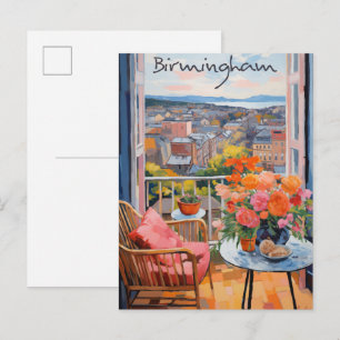 Carte Postale Birmingham Royaume-Uni Voyage Ville Esthétique