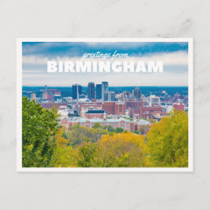 Carte Postale Birmingham Skyline Centre-ville Alabama Salutation