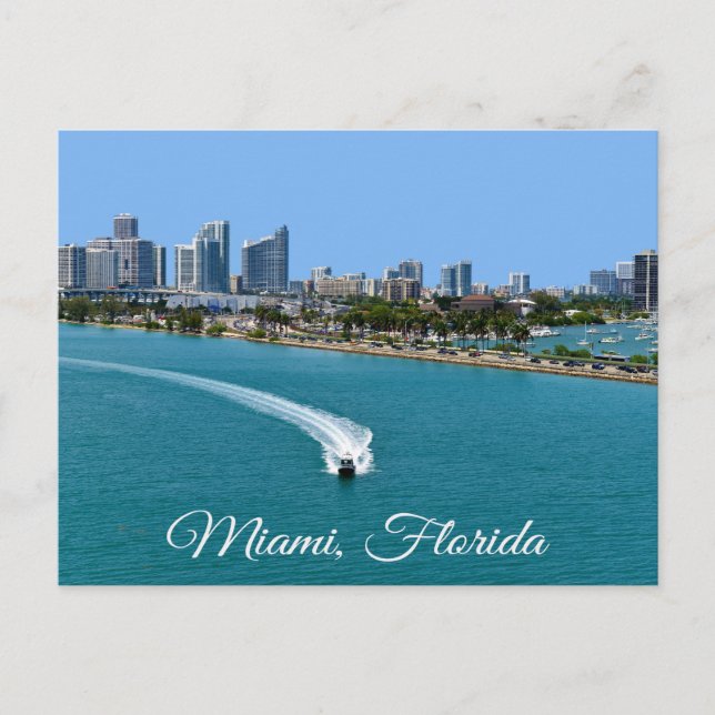 Carte postale Biscayne Bay Miami Beach Floride (Devant)