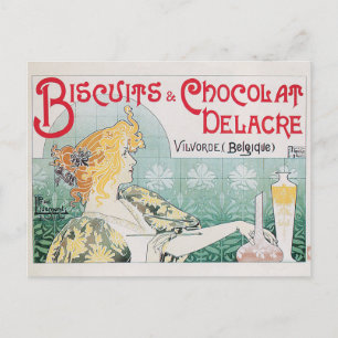 Carte Postale Biscuits Chocolat Aliments Vintages et art