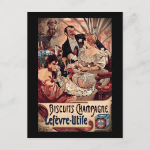 Carte Postale Biscuits de Champagne 1896