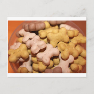 Carte Postale Biscuits de chien