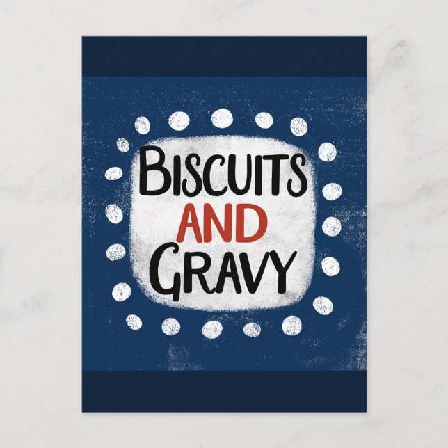 Carte postale Biscuits Et Sauce (Devant)