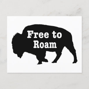 Carte Postale Bison libre de Roam
