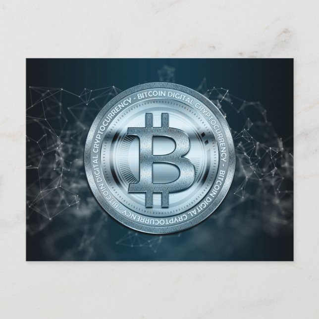 Carte Postale Bitcoin cool (Devant)