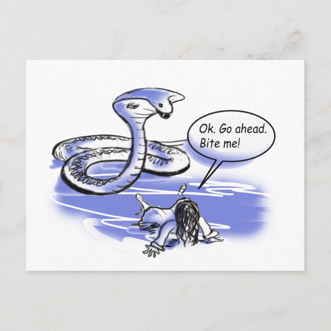 Carte Postale Bite-moi (Devant)