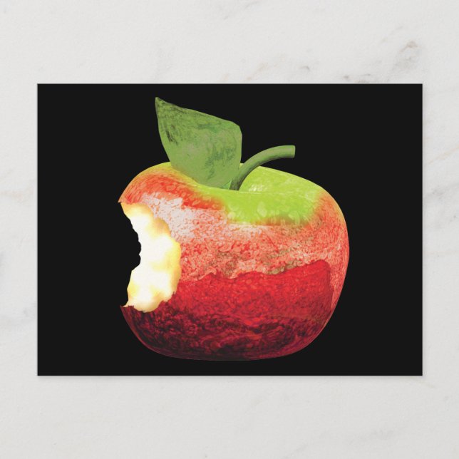 Carte Postale Bitten Apple (Devant)