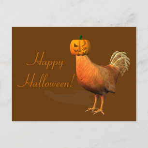 Carte Postale Bizarre coq Halloween
