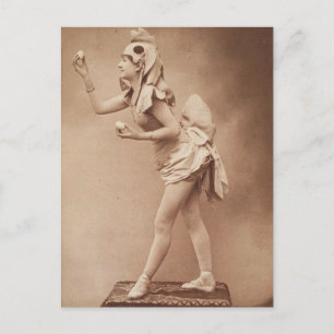 Carte Postale Bizarre photo Vintage du costume de poulet