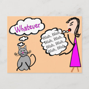 Carte Postale "Bla Bla Bla--Peu importe !"--Cadeaux pour amateur