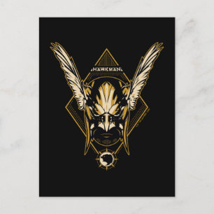 Carte Postale Black Adam   Hawkman Casque graphique