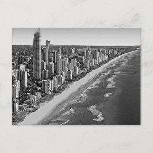 Carte Postale Black and White Australia Gold Coast