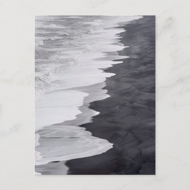 Carte Postale Black and white beach scenic (Devant)