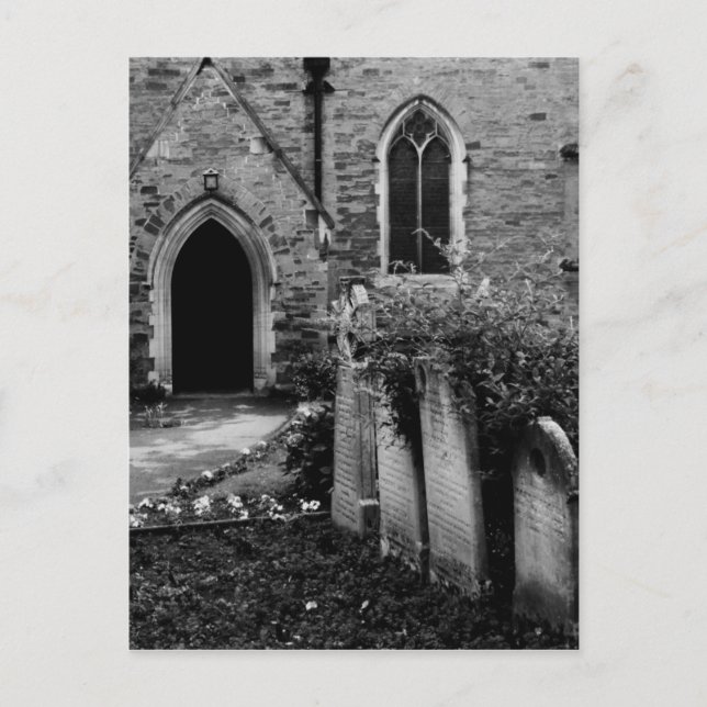 Carte postale Black and White Church (Devant)